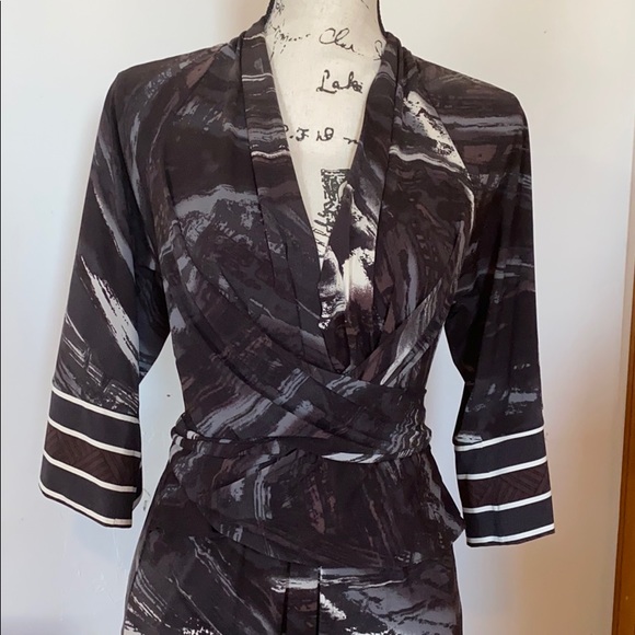 BCBG Gray and Black Dress - Picture 2 of 8